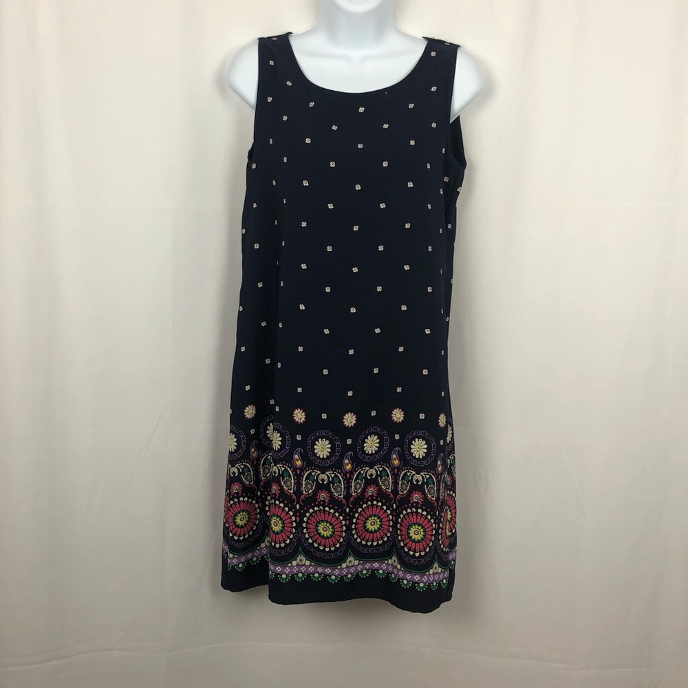 Amber Blue sleeveless shift dress S